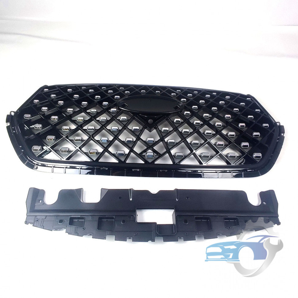Решетка радиатора 602001792AA Chery Tiggo 4 pro в сборе с накладкой и эмблемой