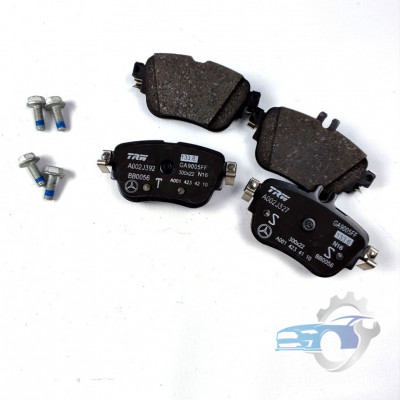 Колодки тормозные задние дисковые к-кт A0004209700 Mercedes-Benz