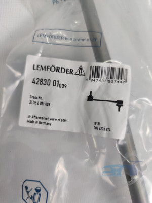 Стойка стабилизатора передняя правая LEMFORDER 4283001 BMW (31356881808)